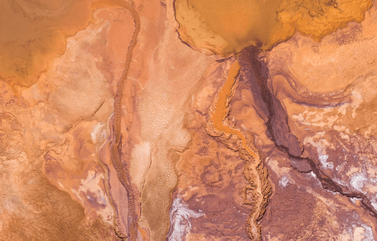 Real-time segmentation of desiccation cracks onboard UAVs for planetary exploration