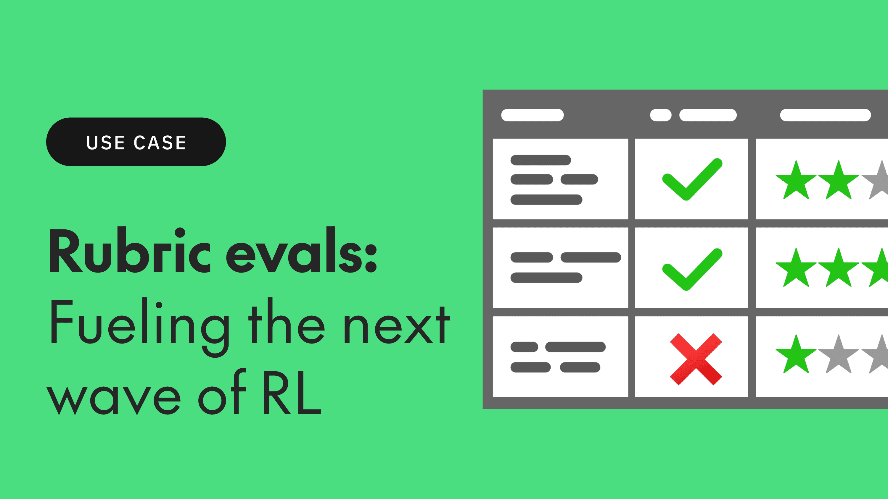 Rubric evaluations: Fueling the next wave of reinforcement learning
