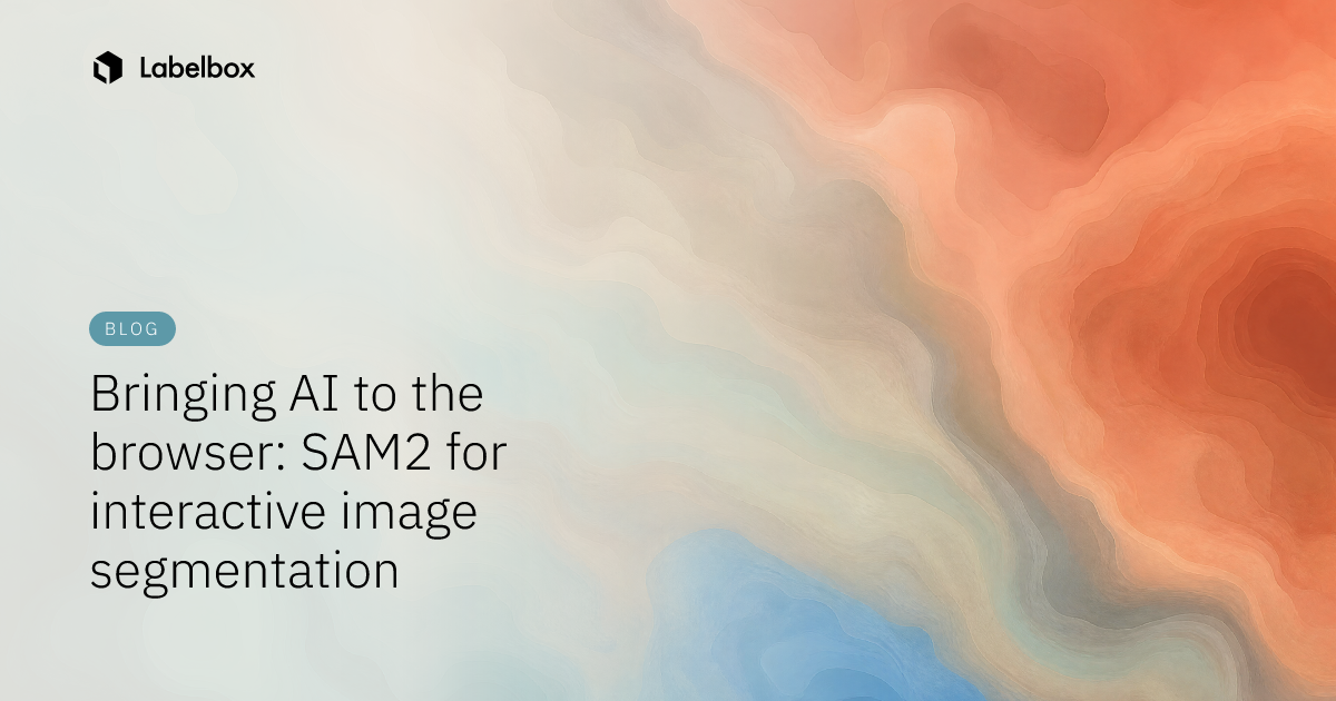 Bringing AI to the browser: SAM2 for interactive image segmentation