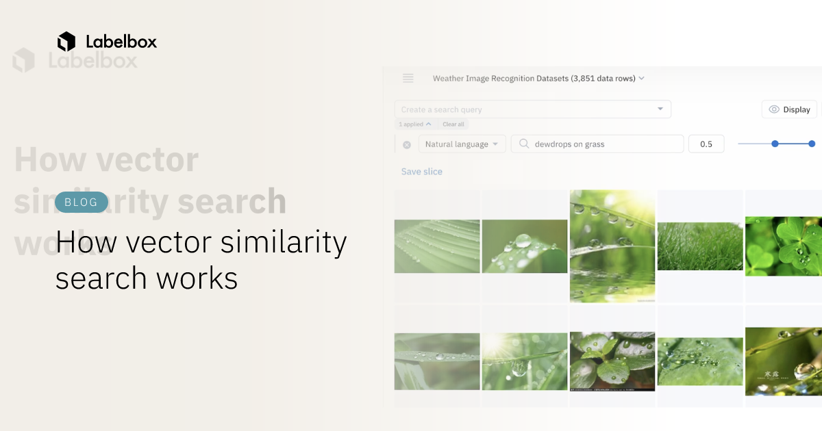 How vector similarity search works